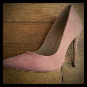5 inch light pink heels